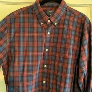 J.Crew. Men’s Plaid Button-Up. Size L